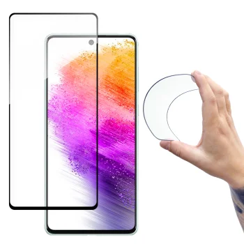 Hibrīda aizsargstikls Wozinsky Full Cover Flexi Samsung Galaxy A73, caurspīdīgs