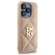 Dkny iPhone 15 Pro Max Case Quilted Stack Logo, Beige
