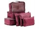 Ceļojumu organizatori koferim, 6 gab. komplekts, bordo