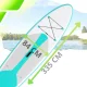 AquaPaddle Cruise SUP dēlis, 335x84x15 cm, 180 kg, Balts/Zaļš