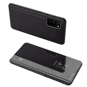 Huawei P smart 2021 (PPA-LX2) Clear View Case Cover, Black | Telefona Vāciņš Maciņš Grāmatiņa