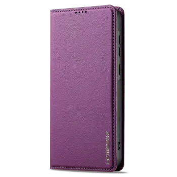 Samsung Galaxy A55 ( SM-A556B/DS ) LC.IMEEKE PU Leather Wallet Protective Book Case Cover, Purple | Telefona Vāciņš...