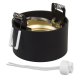 Maclean MCE457 B/G Flush Mount Ceiling Downlight, GU5.3, Black/Gold