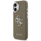 Guess Grained Big 4G Classic Logo iPhone 17 Case - Brown