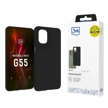 3mk Matt Case vāciņš Motorola Moto G55 5G Black