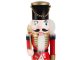 Wooden Nutcracker Christmas Decorative Figurine, 35 cm