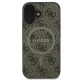 Чехол Guess 4G Ring Classic Logo MagSafe для iPhone 16 Plus - Коричневый