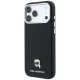 Чехол Karl Lagerfeld Grained Karl Head Metal MagSafe для iPhone 18 Pro / 17 Pro, черный