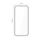 Tech-Protect iPhone 17 Air aizsargstikls Quick Set+ 2-pack, melns