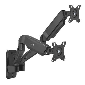 Настенное крепление для двух мониторов Maclean MC-988, 17-32", 2x 9 кг, черное