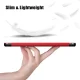 Huawei MatePad T 10s (AGS3-L09, AGS3-W09) Leather Tri-fold Stylish Tablet Cover Case, Red | Vāks Apvalks Pārvalks...