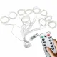 300 LED gaismas aizkars virtene, Silti balta, 3m, USB