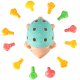 Sensory Hedgehog Montessori Toy for Fine Motor Skills Development, Blue