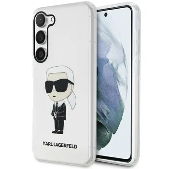 Karl Lagerfeld caurspīdīgs vāciņš Samsung Galaxy S23+ Ikonik Karl