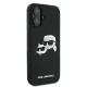Karl Lagerfeld Silicone Double Heads MagSafe vāciņš priekš iPhone 16 Plus, melns