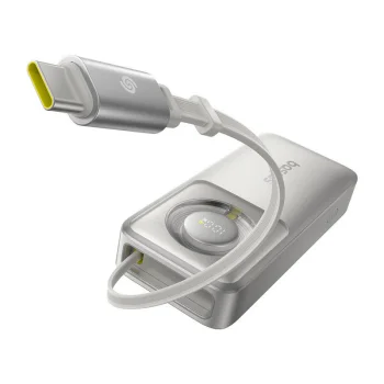 Внешний аккумулятор Baseus Free2Pull 10000mAh 30W с кабелем USB-C, серый