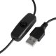 Glow Snake UV LED Desk Lamp for Manicure, Black