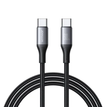 Joyroom S-A28 Flash Series USB-C uz USB-C kabelis 60W 2m, melns