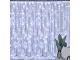 Ziemassvētku Gaismas Aizkars, Virtene uz Stieples, 300 LED, 3x3 m, Auksti Balta