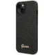 Guess iPhone 14 Plus / 15 Plus vāciņš Glitter Script, melns
