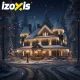 Уличная гирлянда Бахрома 500 LED 22,5 м Izoxis 23223, теплый белый