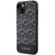 Guess iPhone 14 Plus vāciņš G Cube Stripes MagSafe, melns