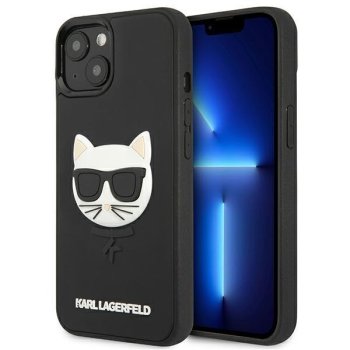 Karl Lagerfeld iPhone 13 mini vāciņš Ikonik 3D Rubber Melns