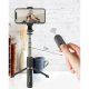 Wozinsky Selfie Stick with Tripod Telescopic Stand and Bluetooth Remote Control, Black
