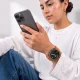 Ремешок Tech-Protect Nylon Clasp для Samsung Galaxy Watch Ultra 47mm, оранжевый