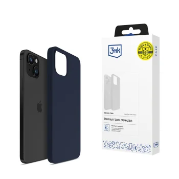3mk silikona vāciņš Apple iPhone 15, tumši zils