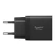 Сетевое зарядное устройство Spigen Essential EE472EU 2-port USB-C 47W GaN - черное