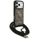 Guess 4G Big Logo pār plecu nēsājams maciņš ar auklas siksnu iPhone 17 Pro – brūns | Phone Case Cover