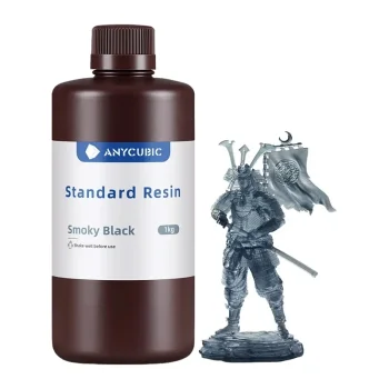 Anycubic Standard Resin Photopolymer 3D Printer Resin, 1 kg, Black