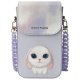 Nimmy Big Eyed Pet 2.0 Rabbit 3-in-1 telefona somiņa, maciņš un trekeris, Violeta