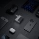 Cuktech AD1404UEU 140W GaN 3x USB-C / USB-A sienas lādētājs ar kabeli pelēks