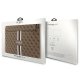 Guess 4G Printed Stripes Laptop Sleeve 14\", Brown