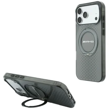 Чехол Mercedes AMG Urban Line для iPhone 18 Pro Max / 17 Pro Max с подставкой MagSafe, серый