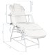 Skropstu Ārstēšanas Krēsls Ivette White | Eyelash Treatment Chair
