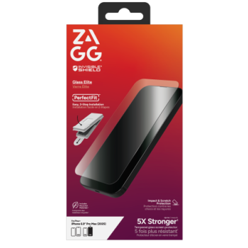 ZAGG Invisibleshield Glass Elite rūdīts stikls iPhone 17 Pro Max | Tempered Glass Screen Protector