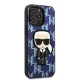 Karl Lagerfeld Monogram Ikonik Patch vāciņš iPhone 13 / 13 Pro, zils