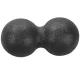 Dubultā masāžas bumbiņa FT31E, 12 x 6 cm, melna