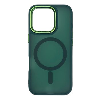 Magnetic Collection MagSafe iPhone 16 Pro Max vāciņš - tumši zaļš | Case Dark Green