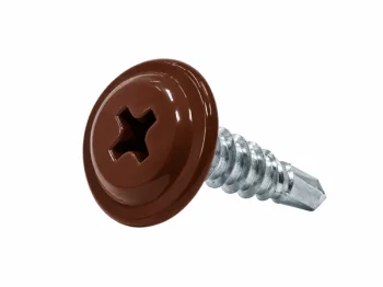 Fastening Screws for Profiled Metal Fence 4.8x19 mm, RAL8017