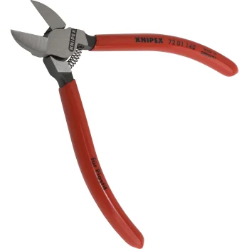 KNIPEX Diagonal Cutters for Plastics 140 mm (72 01 140), Red/Black