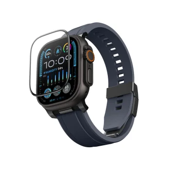 AmazingThing Radix Tempered Glass Screen Protector for Apple Watch Ultra 3 49mm, Clear