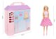 Lelle ar Mēbem, Drēbju Skapi un Apģērbu | Doll with Furniture and Wardrobe and Clothes