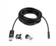 Эндоскопическая инспекционная камера USB / Micro USB / USB-C, 5м, LED