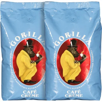 Coffee Beans Joerges Gorilla Café Creme Blue 2 kg Set (2x 1 kg)