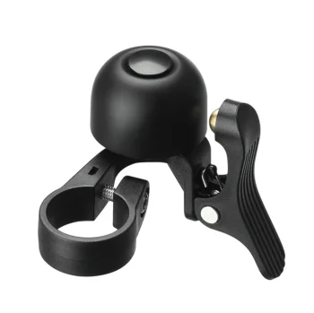 Rockbros 34210007001 velosipēda zvans stūres kreisajai pusei, melns