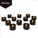 Ruhhy 00026128 LED Sveces 12 gab. 3.6cm Melnas